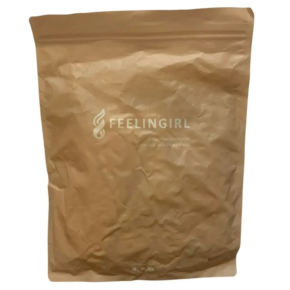 NWT Feelingirl Womens XXL Pale Yellow Comfort Sports Bra Bralette Nylon Stretch